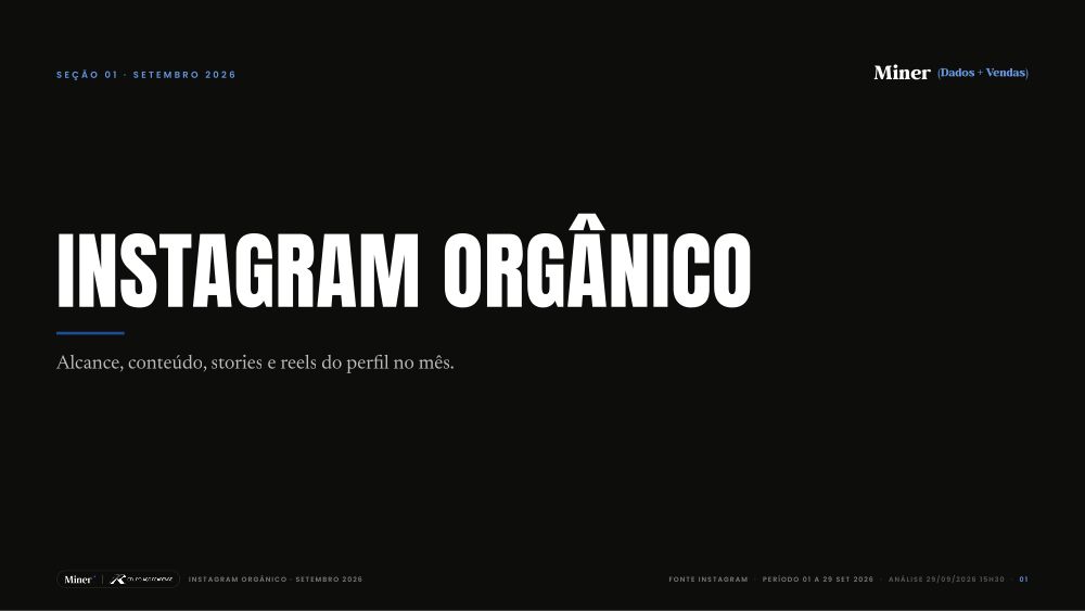 Instagram Orgânico · Grupo Aço Cearense