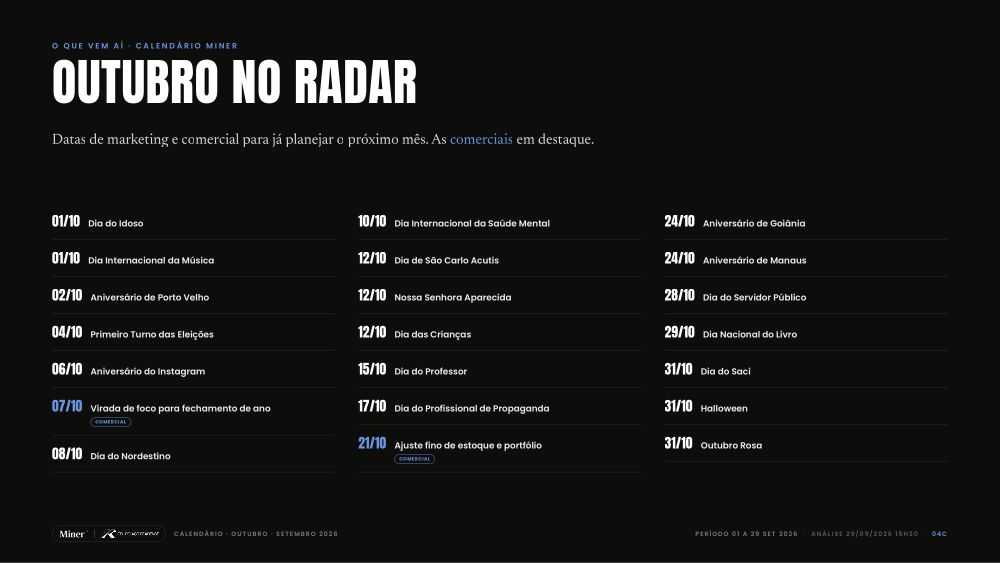 Calendário · Grupo Aço Cearense