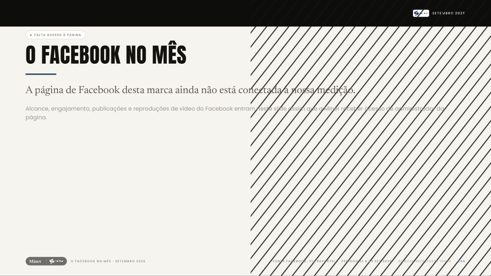 O Facebook no Mês · Sinobras